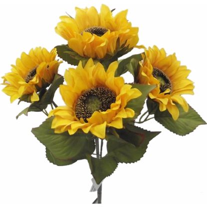 Picture of 40cm SUNFLOWER BUSH YELLOW