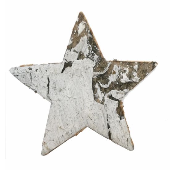 Picture of 6.5cm BIRCH STAR WHITE X 70pcs