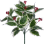 Picture of 31cm LEAFY HOLLY AND BERRY BUSH VARIEGATED