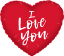 Picture of FS BALLOONS 18 INCH FOIL BALLOON - I LOVE YOU HEART RED