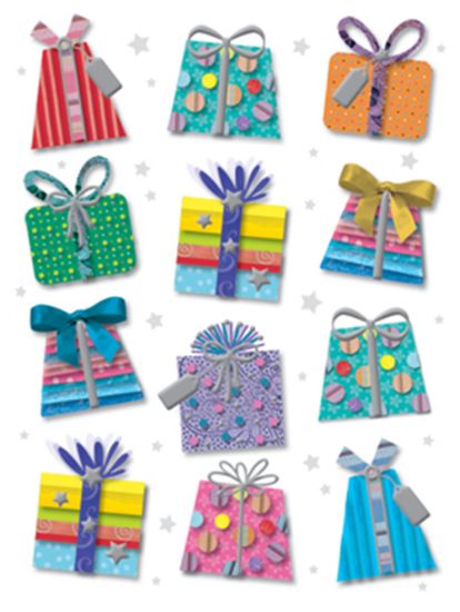 Picture of 10cm MINI GIFT CARD X 6pcs - NO MESSAGE PRESENTS