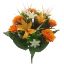 Picture of 48cm ROSE AND LILY BUSH WITH GRASS ORANGE