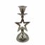 Picture of 15cm METAL CHRISTMAS SINGLE CANDLE HOLDER - STAR NICKEL PLATED