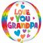 Picture of ANAGRAM 16 INCH FOIL BALLOON - ORBZ LOVE YOU GRANDPA