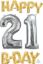 Picture of ANAGRAM AIR-FILLED 26 INCH FOIL BALLOON SET - HAPPY 21st BIRTHDAY