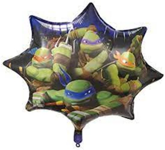 Picture of ANAGRAM 35 INCH SUPER SHAPE FOIL BALLOON - TM NINJA TURTLES