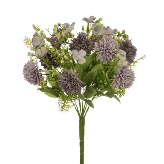 Picture of 34cm CHRYSANTHEMUM HYDRANGEA AND BERRY BUSH LILAC