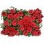 Picture of ROSE AND HYDRANGEA FLOWER WALL WITH EUCALYPTUS 60cm X 40cm RED
