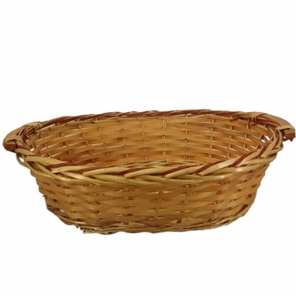 Picture of 50cm LARGE STRONG OVAL HAMPER BASKET - HONEY