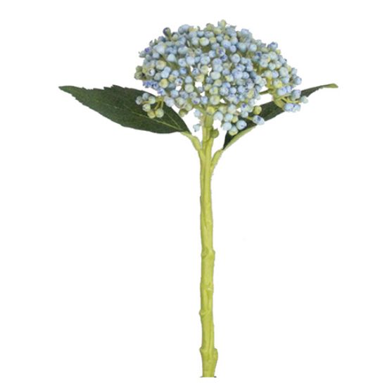 Picture of 32cm PLASTIC HYDRANGEA BUD BLUE