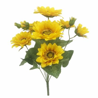 Picture of 47cm LARGE SUNFLOWER BUSH YELLOW