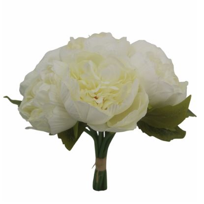 Picture of 28cm PEONY BUNDLE IVORY