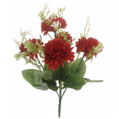 Picture of 30cm SPIKY MUM BUSH BURGUNDY