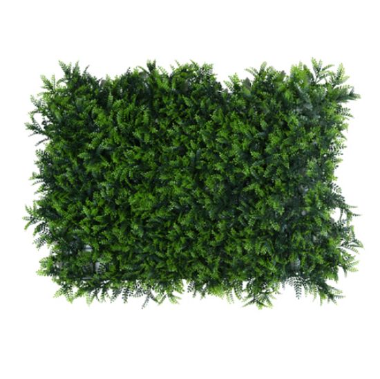 Picture of PLASTIC FERN FOLIAGE WALL MAT 60cm X 40cm GREEN