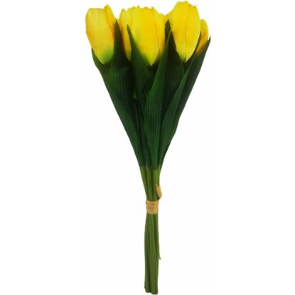 Picture of 40cm TULIP BUNDLE (9 STEMS) YELLOW